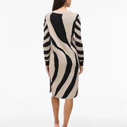 Vestido vitif beige/negro - Imagen 2