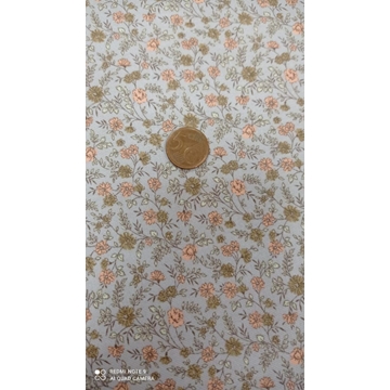 Viyela Algodón 100% gris-salmon - Imagen 1