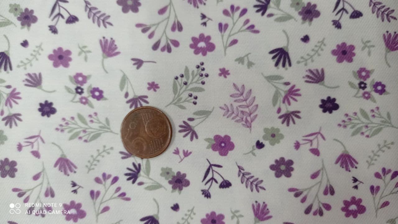 Viyela Algodón 100% morado - Imagen 1