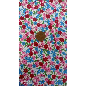 Viyela Algodón 100% rosa-azulon - Imagen 1