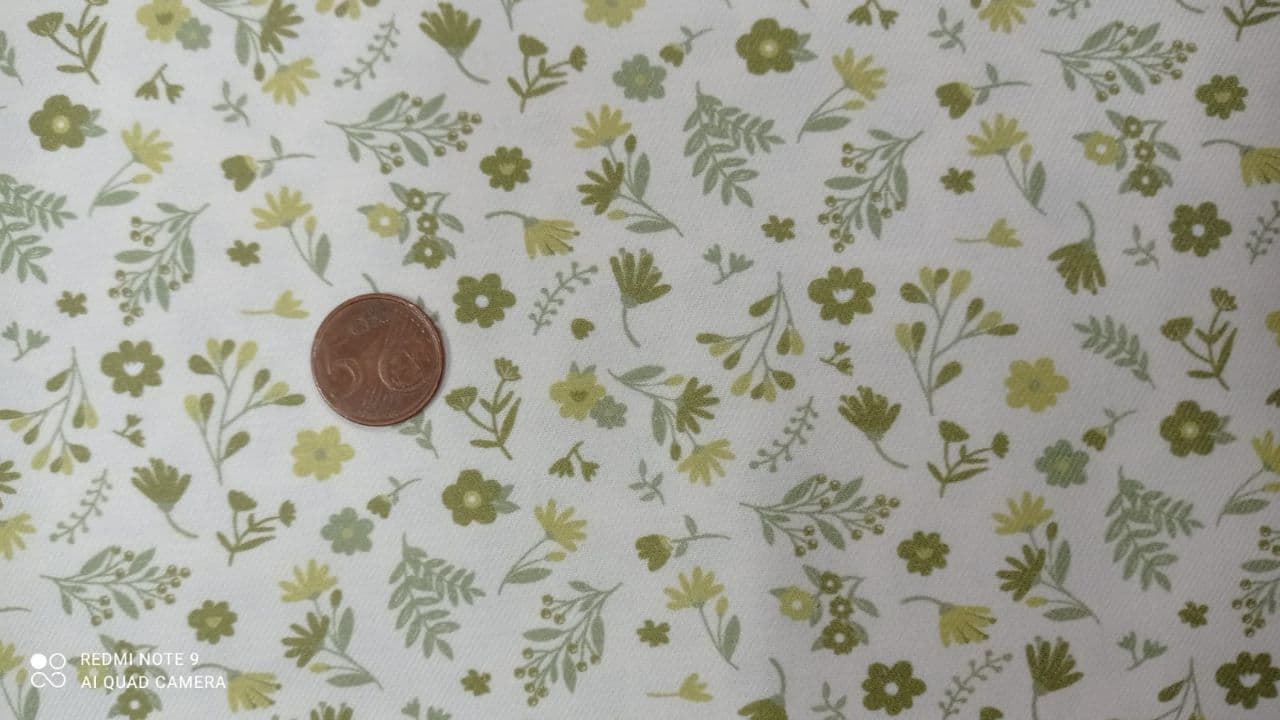 Viyela Algodón 100% verde - Imagen 1