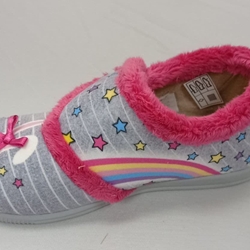 Zapatilla cerrada conejita perla/fuxia - Imagen 2