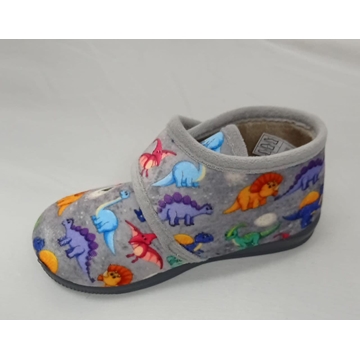 Zapatilla cerrada dinosaurios gris - Imagen 2