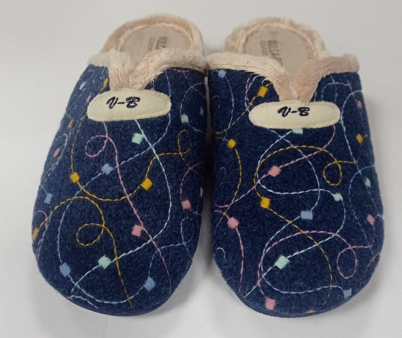 Zapatilla cuña marino - Imagen 1