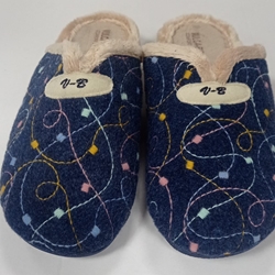 Zapatilla cuña marino - Imagen 1