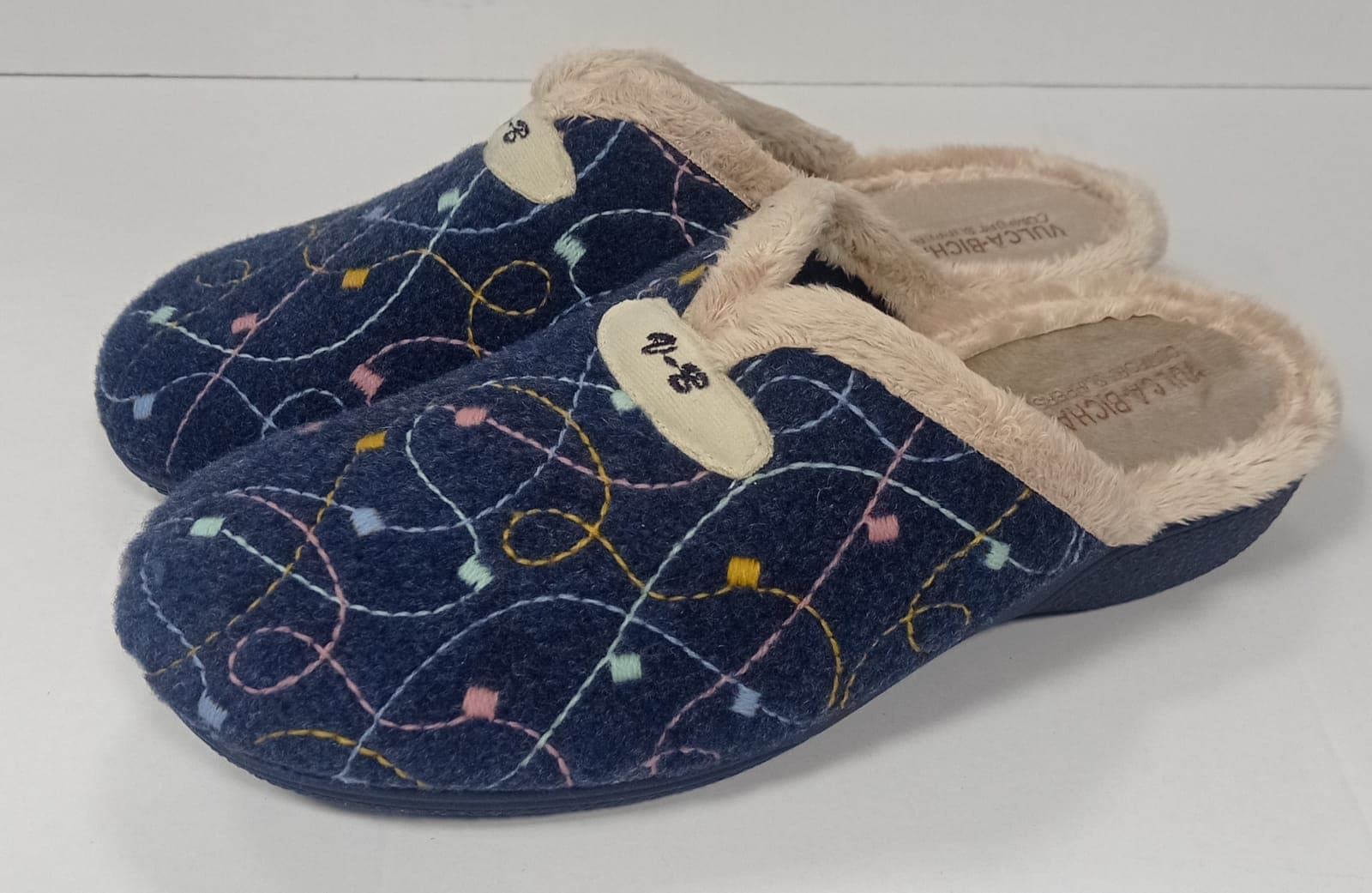 Zapatilla cuña marino - Imagen 2