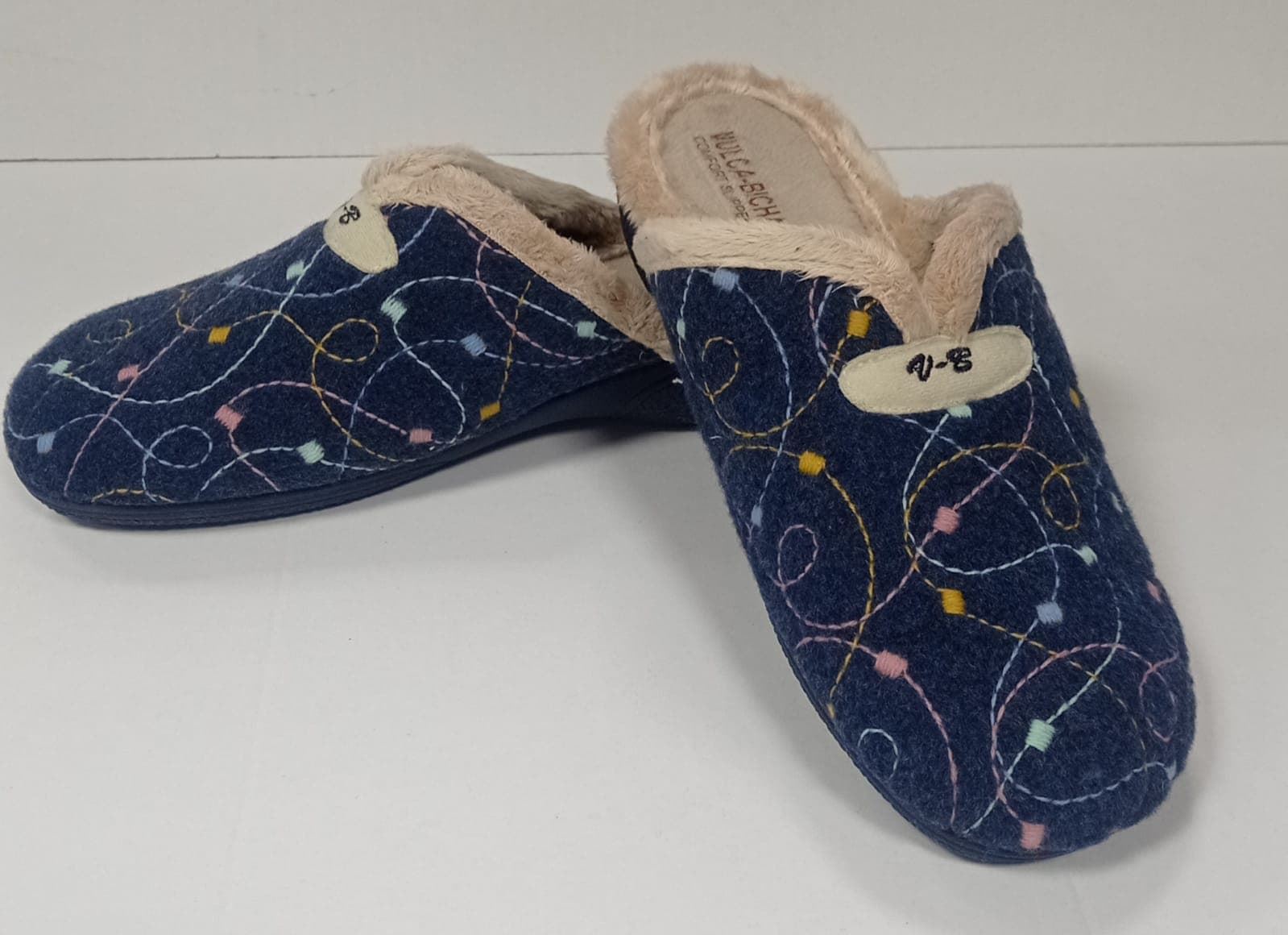 Zapatilla cuña marino - Imagen 3