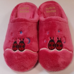 Zapatilla fresa mariquitas - Imagen 1