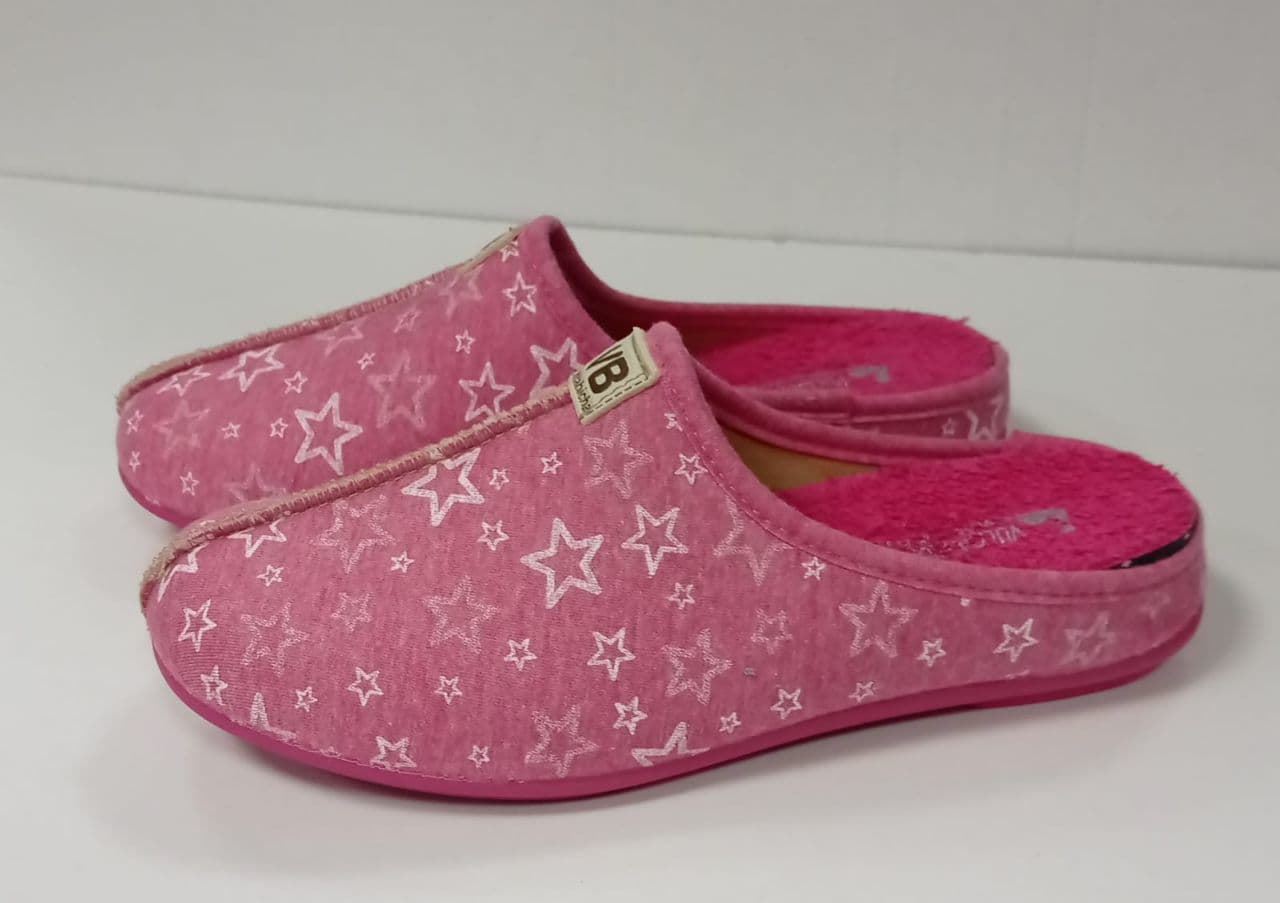 Zapatilla fucsia estrellas - Imagen 1