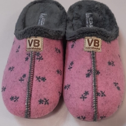 Zapatilla fucsia-marengo - Imagen 1