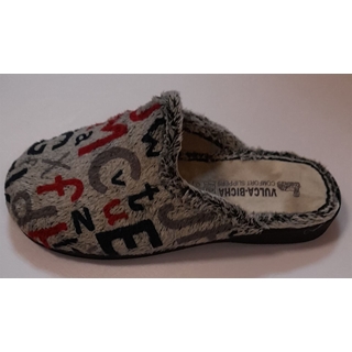 Zapatilla gris letras - Imagen 2