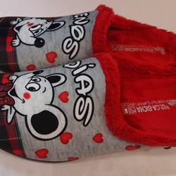 Zapatilla gris/rojo ratones - Imagen 2