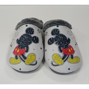 Zapatilla MICKY letras gris - Imagen 1