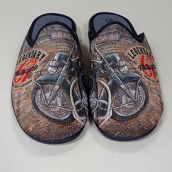 Zapatilla moto azul - Imagen 1