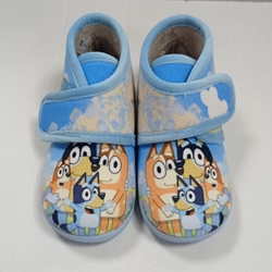 Zapatilla perritos celeste - Imagen 1