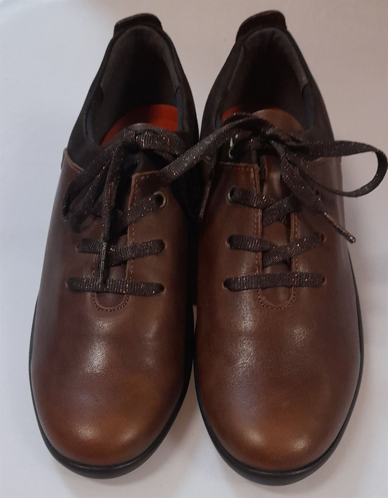 Zapato marrón cordones - Imagen 1